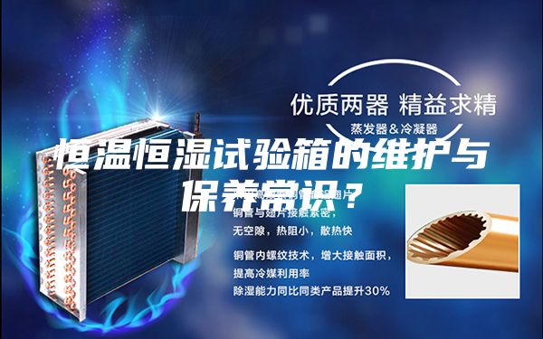 恒溫恒濕試驗箱的維護(hù)與保養(yǎng)常識?